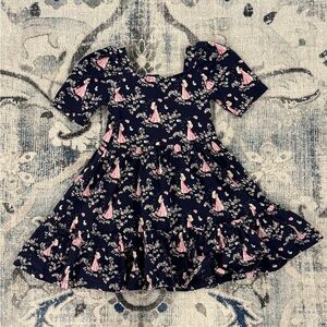 Janie and Jack Navy Blue Disney Aurora Dress size 3